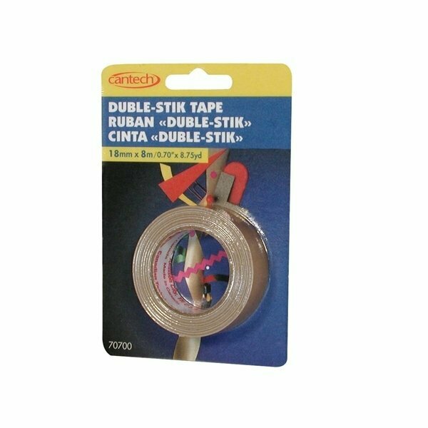 Cantech Tape Dbl Sdd 18mmx8m Clr 70700188